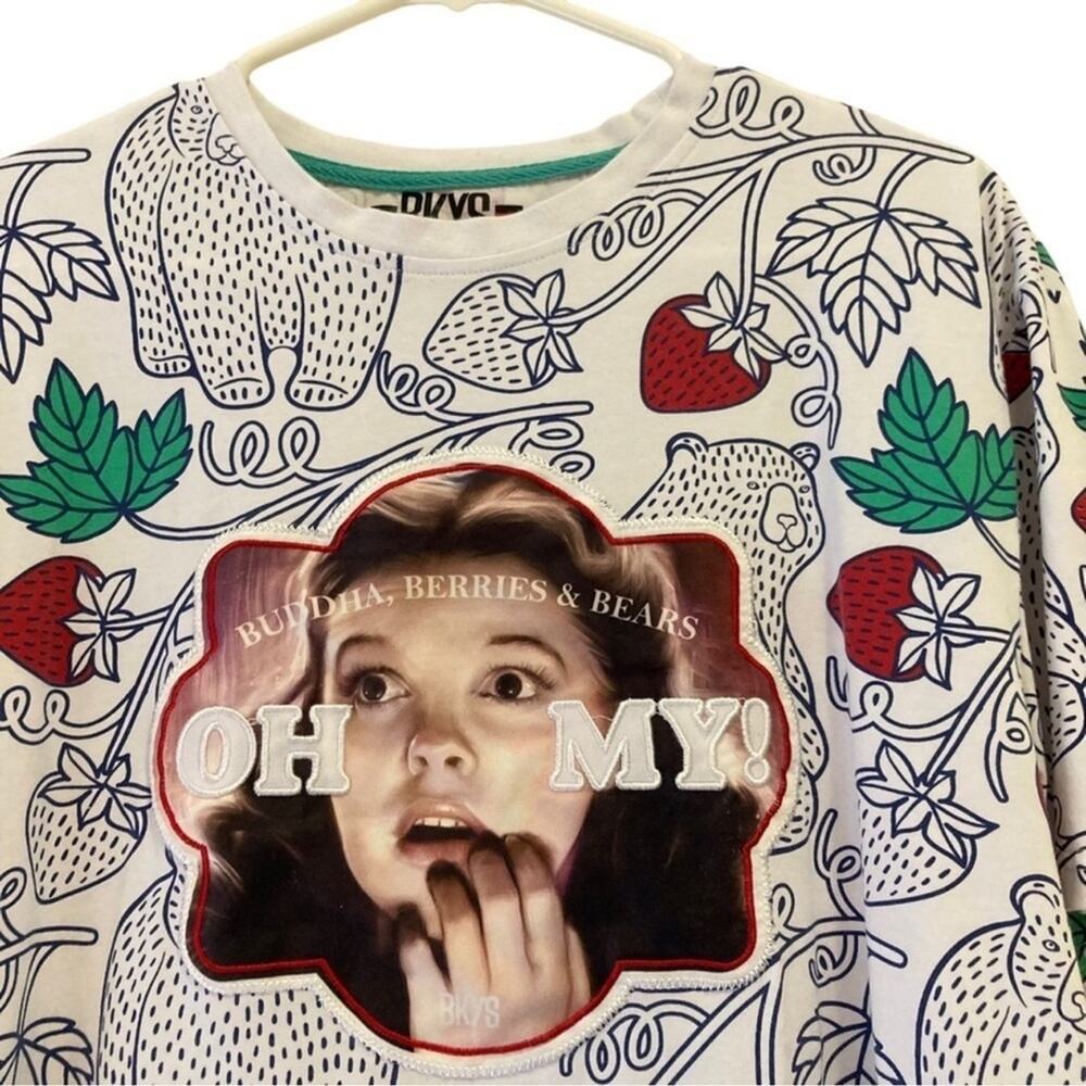 BKYS Strawberry Garden “Oh My” Dorothy Wizard of Oz Tee, Size XL - Picture 2 of 8